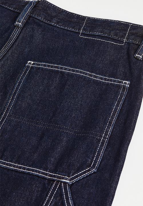 H&M - Relaxed worker jeans - dark denim blue
