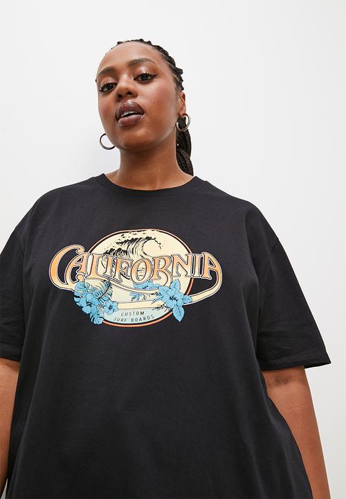 Blake - Graphic oversized tee - black3