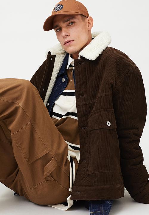 H&M - Cotton twill cap - brown/bd