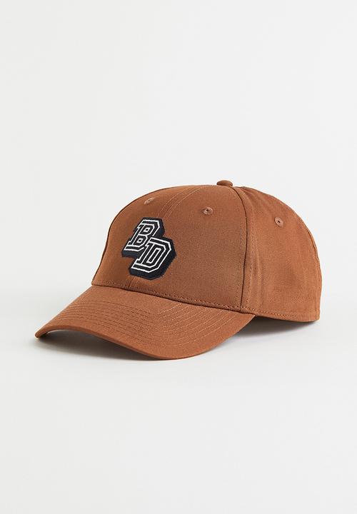 H&M - Cotton twill cap - brown/bd