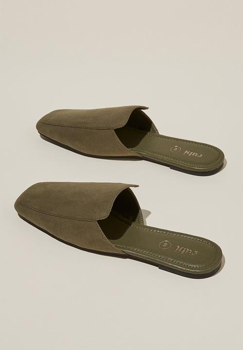 Cotton On - Gia minimal mule - soft olive 