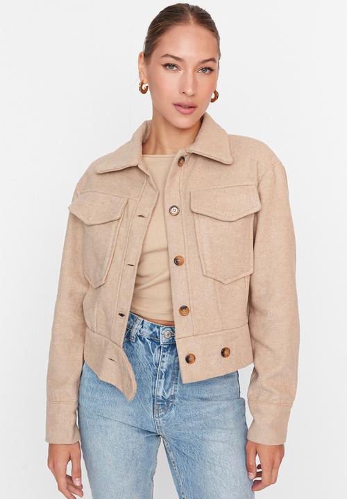 Trendyol - Buttoned jacket - camel