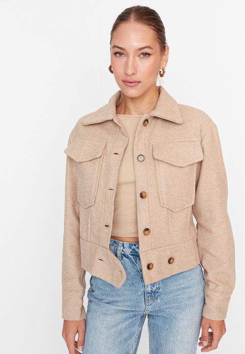 Trendyol - Buttoned jacket - camel