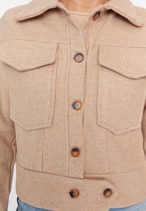 Trendyol - Buttoned jacket - camel