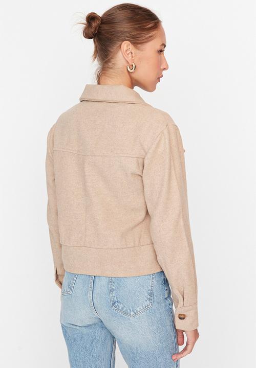 Trendyol - Buttoned jacket - camel