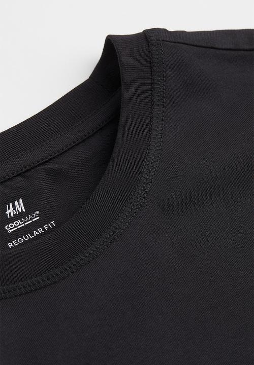 H&M - Regular fit coolmax® top - black