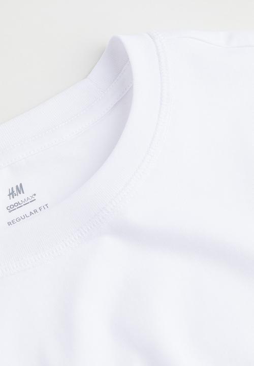 H&M - Regular fit coolmax® top - white