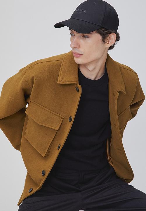 H&M - Wool-blend shacket - dark beige
