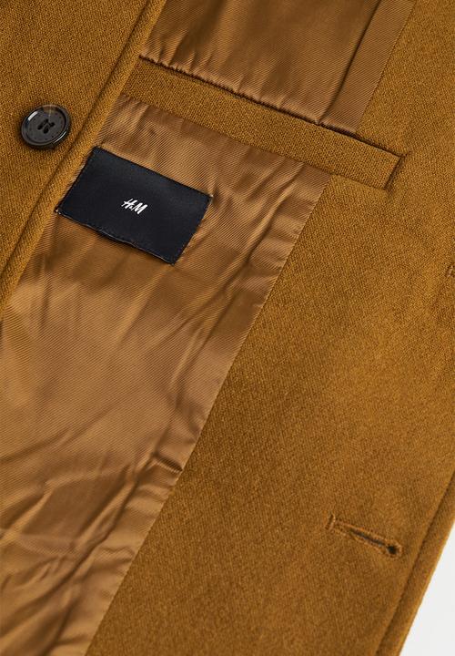 H&M - Wool-blend shacket - dark beige