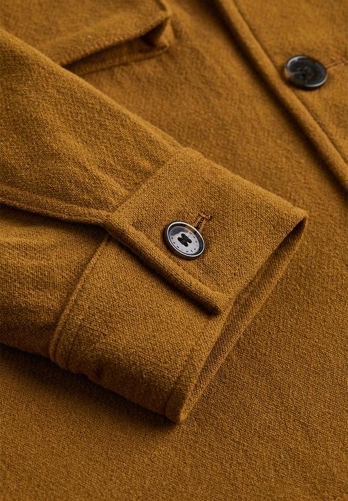 H&M - Wool-blend shacket - dark beige