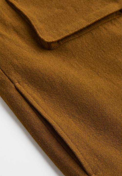 H&M - Wool-blend shacket - dark beige