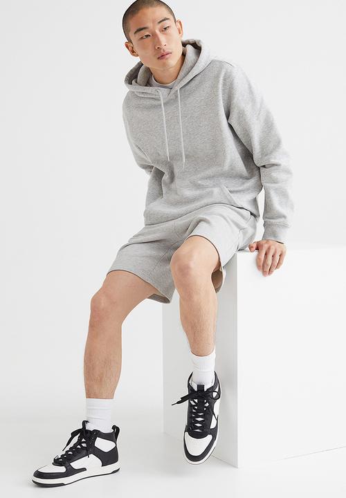 H&M - Hi-top trainers - black/white