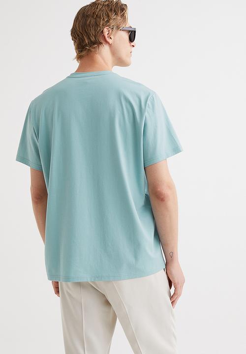 H&M - Regular fit pima cotton T-shirt - turquoise