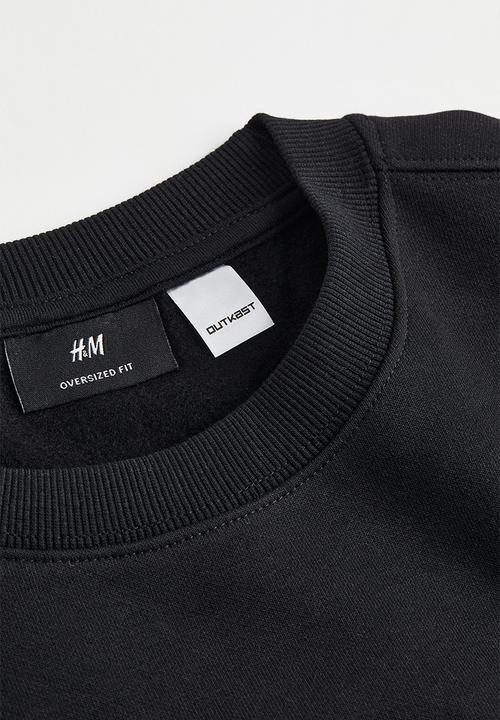 H&M - Relaxed fit sweatshirt - black/outkast