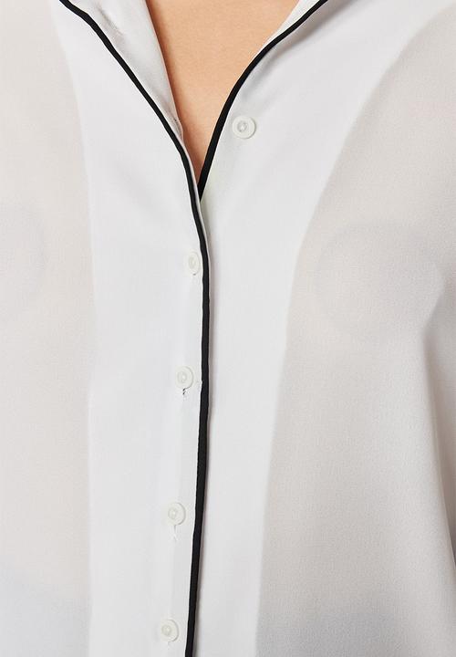 Trendyol - Crepe shirt - ecru