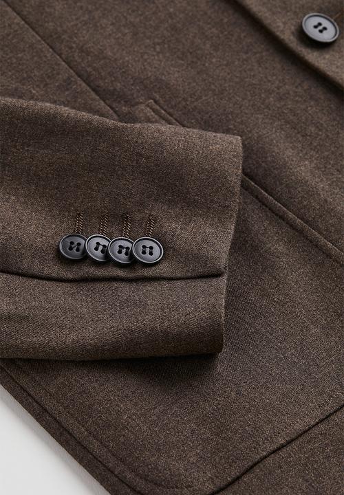 H&M - Regular fit jacket - dark brown
