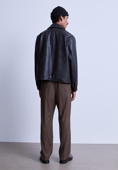 H&M - Relaxed fit suit trousers - dark brown