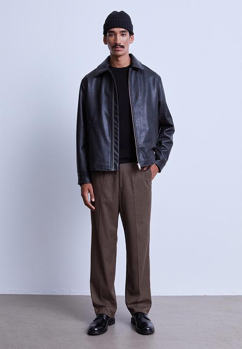 H&M - Relaxed fit suit trousers - dark brown