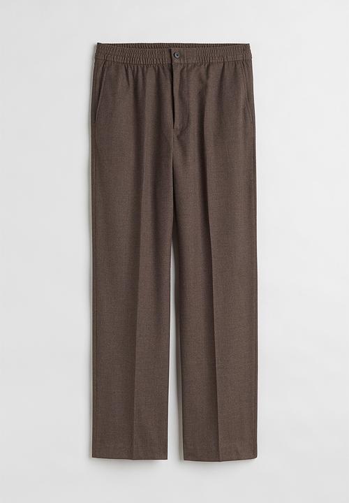 H&M - Relaxed fit suit trousers - dark brown