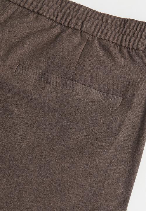 H&M - Relaxed fit suit trousers - dark brown