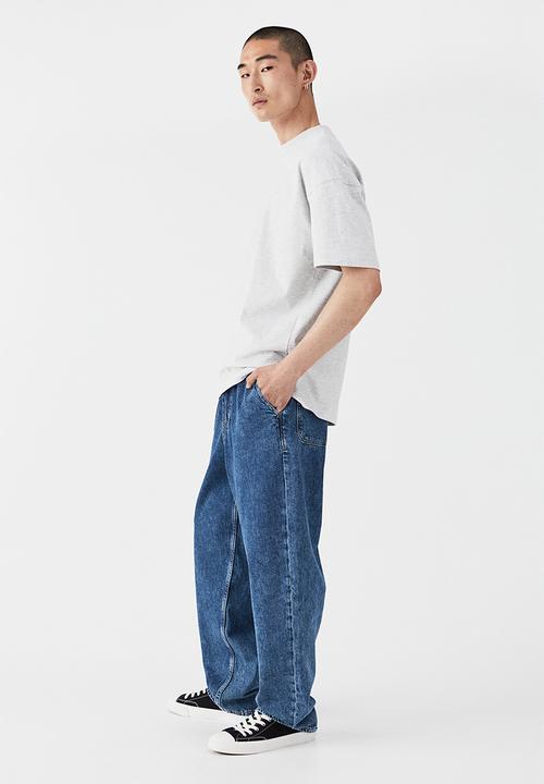 H&M - Loose pull-on jeans - denim blue