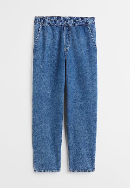 H&M - Loose pull-on jeans - denim blue