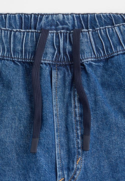 H&M - Loose pull-on jeans - denim blue