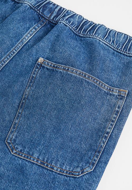 H&M - Loose pull-on jeans - denim blue