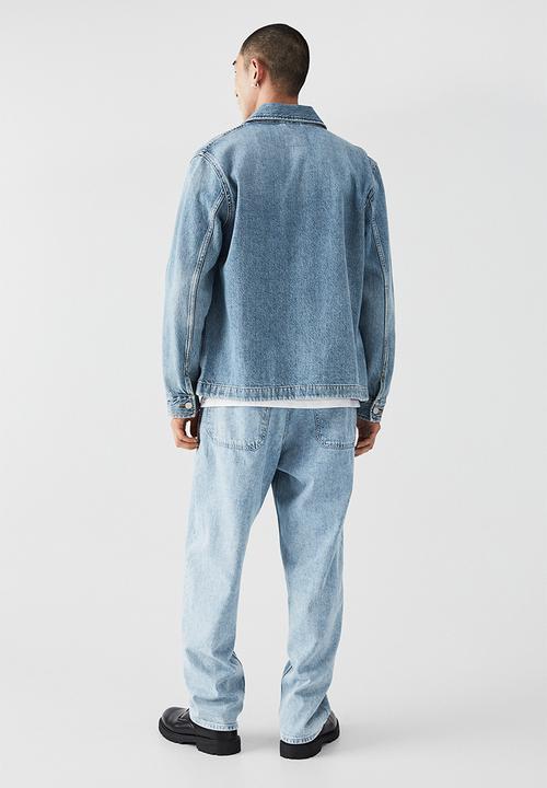H&M - Loose pull-on jeans - light denim blue