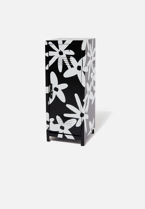 Typo - Varsity desktop locker- paper daisy black & ecru
