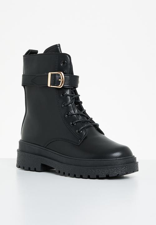 Superbalist - Delfina lace up boot - black