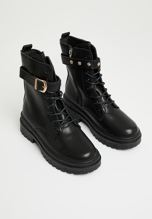 Superbalist - Delfina lace up boot - black