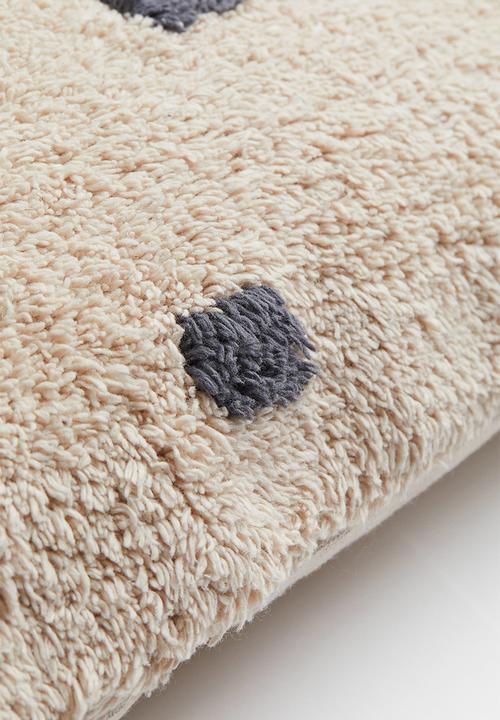 H&M - Spotted cotton cushion cover - beige/multi