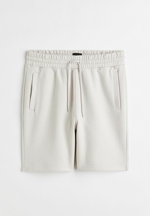 H&M - Regular fit sweatshirt shorts - light greige