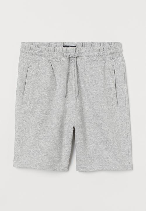 H&M - Regular fit sweatshirt shorts - light grey marl