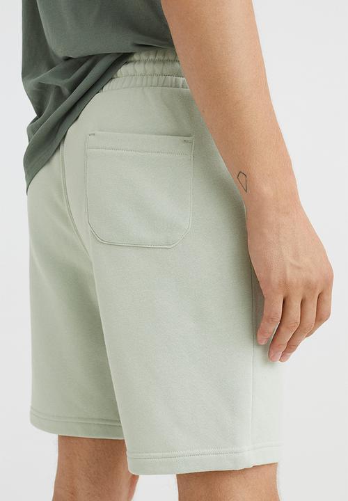 H&M - Regular fit sweatshirt shorts - mint green