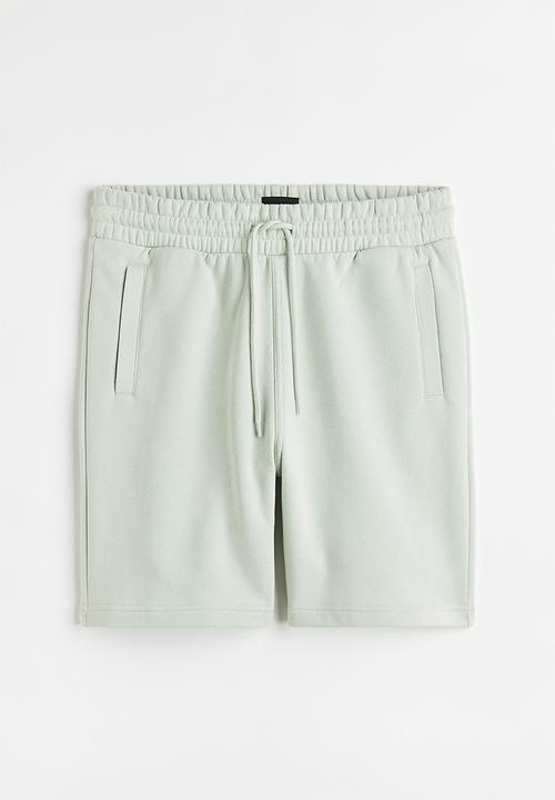 H&M - Regular fit sweatshirt shorts - mint green