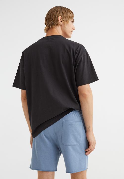H&M - Regular fit sweatshirt shorts - dusty blue
