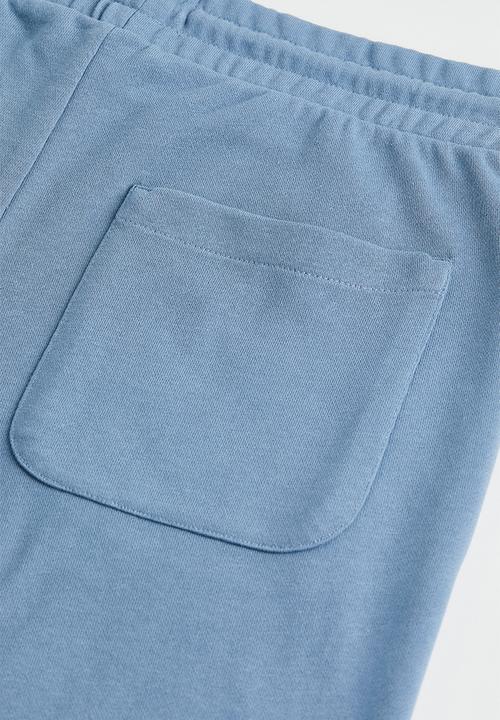 H&M - Regular fit sweatshirt shorts - dusty blue