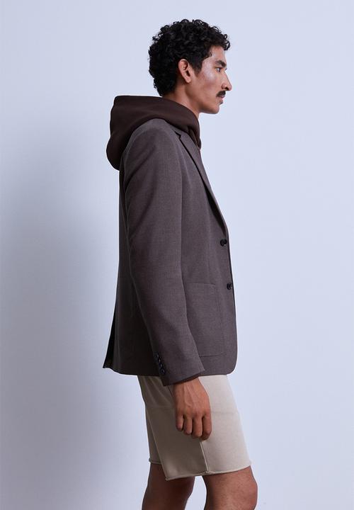 H&M - Regular fit sweatshirt shorts - greige