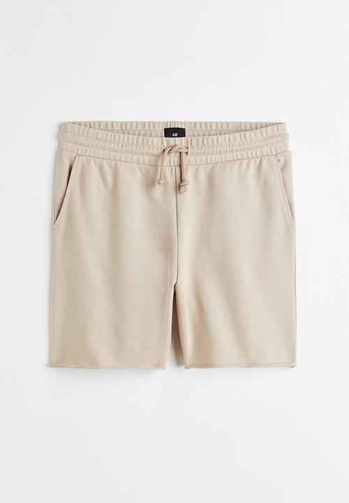 H&M - Regular fit sweatshirt shorts - greige