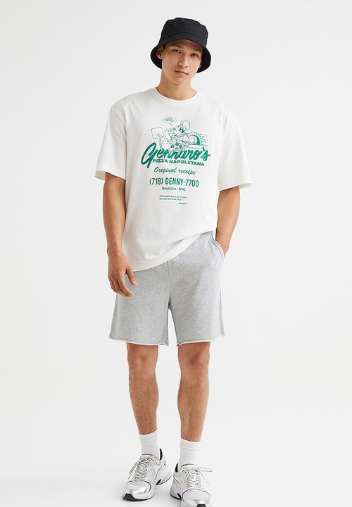 H&M - Regular fit sweatshirt shorts - grey marl