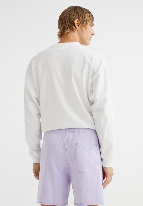 H&M - Regular fit sweatshirt shorts - purple