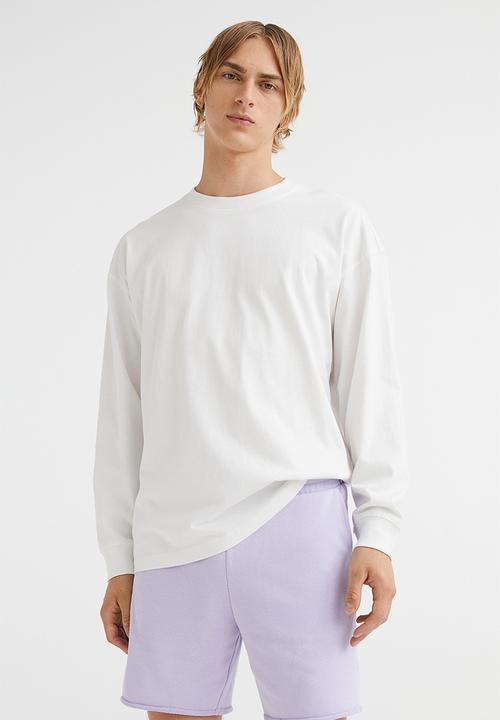 H&M - Regular fit sweatshirt shorts - purple