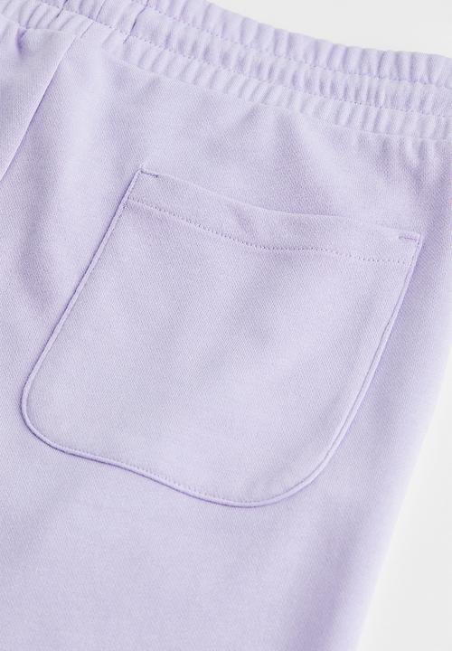 H&M - Regular fit sweatshirt shorts - purple