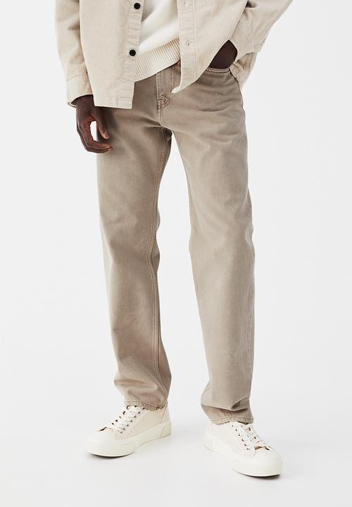 H&M - Relaxed jeans - sand beige