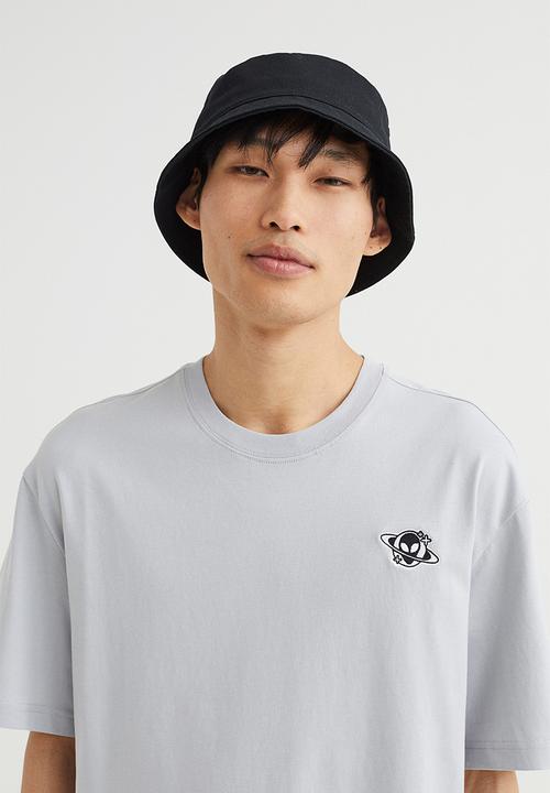 H&M - Relaxed fit T-shirt - light grey/alien