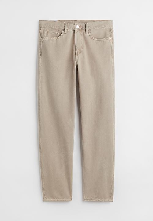 H&M - Relaxed jeans - sand beige