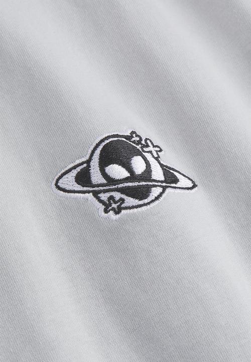 H&M - Relaxed fit T-shirt - light grey/alien