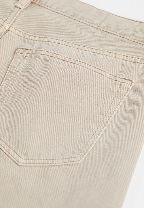 H&M - Relaxed jeans - sand beige